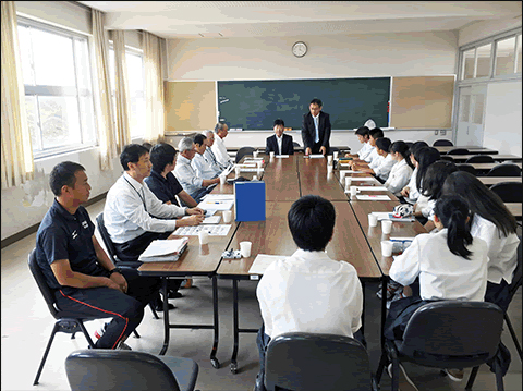 高校生防災スクール地域連携会議にて